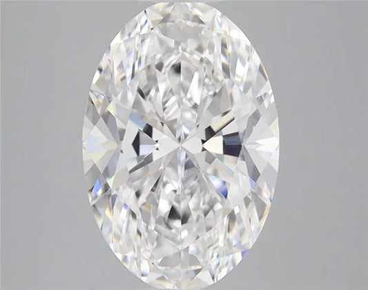 3.00ct Oval Lab Grown Diamond (Colour D, Clarity VVS2, IGI Certified)