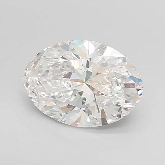 3.00ct Oval Lab Grown Diamond (Colour F, Clarity VVS2, IGI Certified)