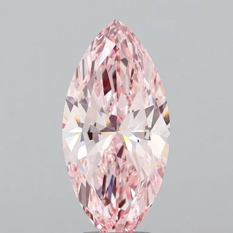 3.01ct Marquise Lab Grown Diamond (Colour Fancy Vivid Pink, Clarity VS1, IGI Certified)