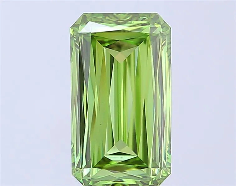 3.02ct Radiant Lab Grown Diamond (Colour Fancy Vivid Green, Clarity VS2, IGI Certified)