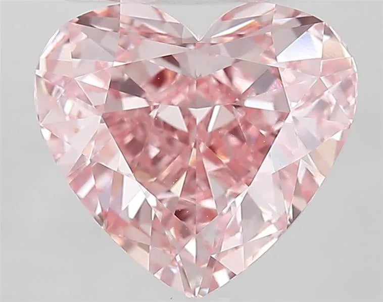 3.03ct Heart Lab Grown Diamond (Colour Fancy Vivid Pink, Clarity VVS2, IGI Certified)