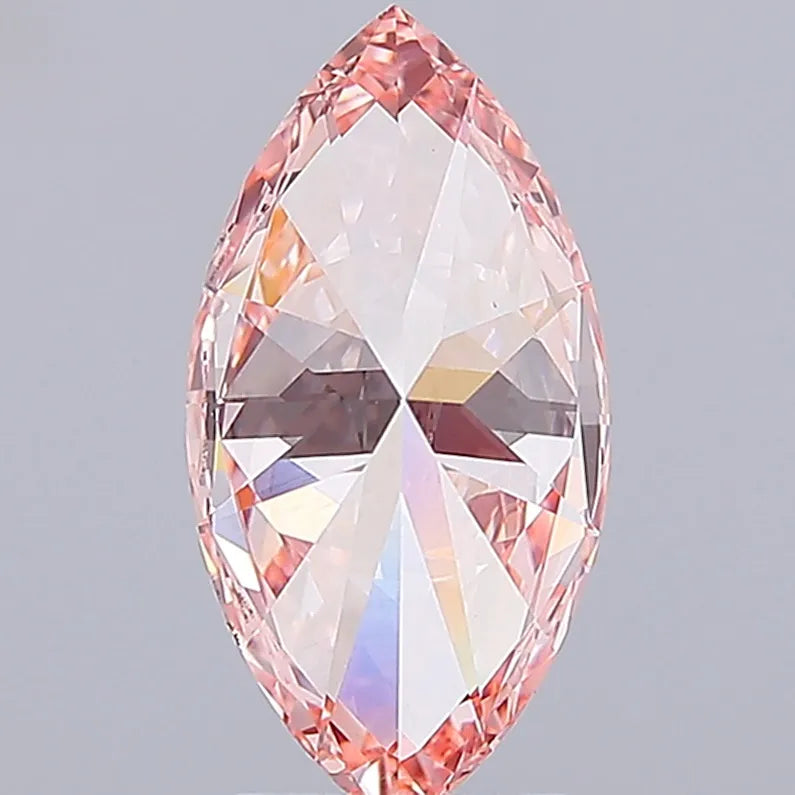 3.03ct Marquise Lab Grown Diamond (Colour Fancy Vivid Pink, Clarity VS2, IGI Certified)