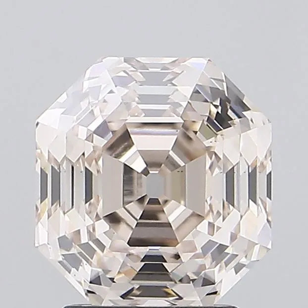 3.03ct Octagonal Lab Grown Diamond (Colour Very Light Pinkish Brown, Clarity VS1, IGI Certified)