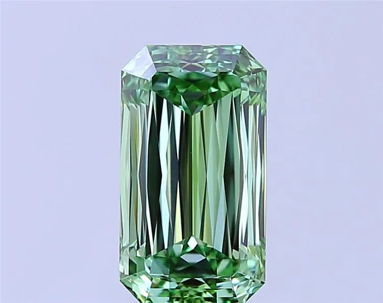 3.03ct Radiant Lab Grown Diamond (Colour Fancy Vivid Green, Clarity VVS2, IGI Certified)