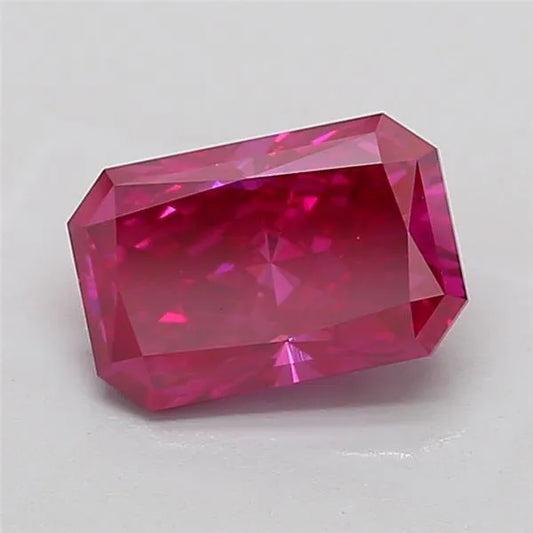 3.03ct Radiant Lab Grown Diamond (Colour Fancy Vivid Pink, Clarity VS1, IGI Certified)
