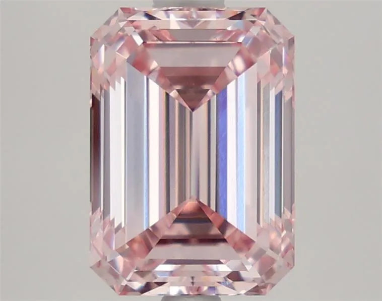 3.04ct Emerald Lab Grown Diamond (Colour Fancy Intense Pink, Clarity VVS2, IGI Certified)