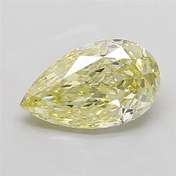 3.04ct Pear Lab Grown Diamond (Colour Fancy Light Yellow, Clarity VS1, IGI Certified)