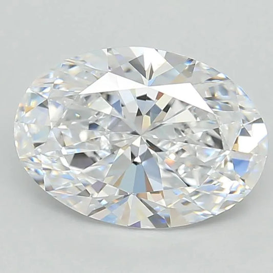 3.06ct Oval Lab Grown Diamond (Colour E, Clarity VVS1, IGI Certified)
