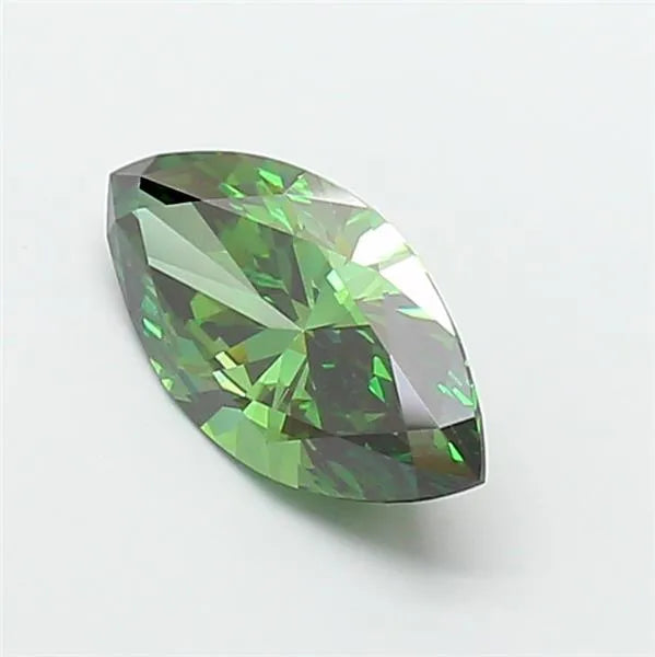 3.08ct Marquise Lab Grown Diamond (Colour Fancy Vivid Green, Clarity VVS2, IGI Certified)