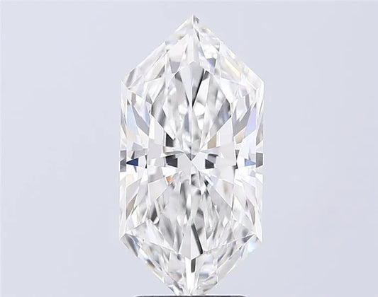 3.09ct Hexagonal Lab Grown Diamond (Colour E, Clarity VVS2, IGI Certified)