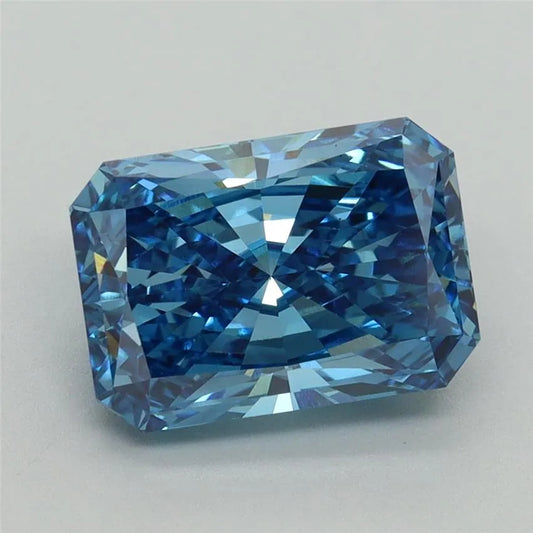 3.09ct Radiant Lab Grown Diamond (Colour Fancy Vivid Blue, Clarity VS1, IGI Certified)