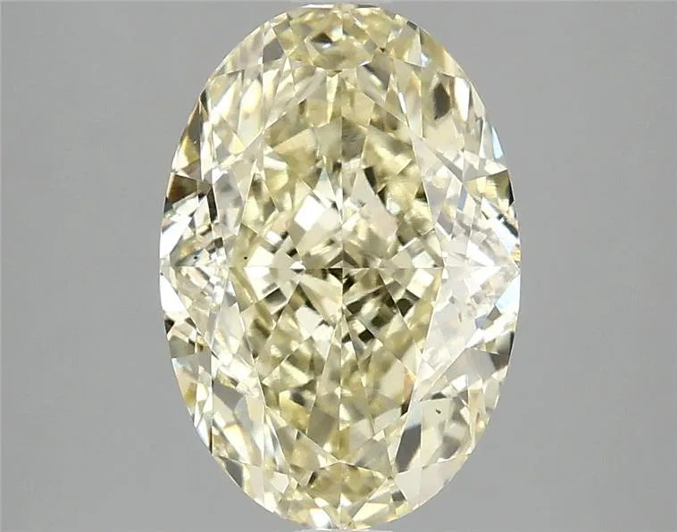 3.10ct Oval Lab Grown Diamond (Colour Fancy Yellow, Clarity VS2, IGI Certified)