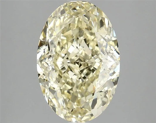 3.10ct Oval Lab Grown Diamond (Colour Fancy Yellow, Clarity VS2, IGI Certified)