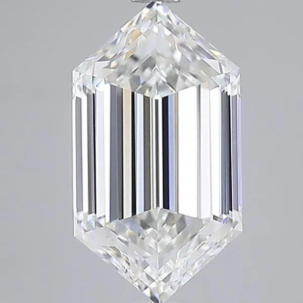 3.22ct Hexagonal Lab Grown Diamond (Colour E, Clarity VVS2, IGI Certified)