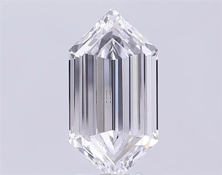 3.44ct Hexagonal Lab Grown Diamond (Colour F, Clarity VVS2, IGI Certified)