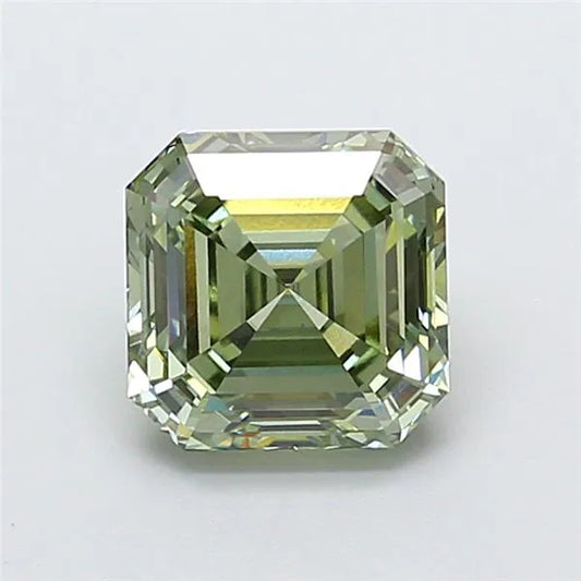 3.50ct Asscher Lab Grown Diamond (Colour Fancy Vivid Green, Clarity VVS2, IGI Certified)