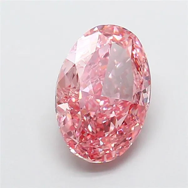 3.50ct Oval Lab Grown Diamond (Colour Fancy Vivid Pink, Clarity VS1, IGI Certified)