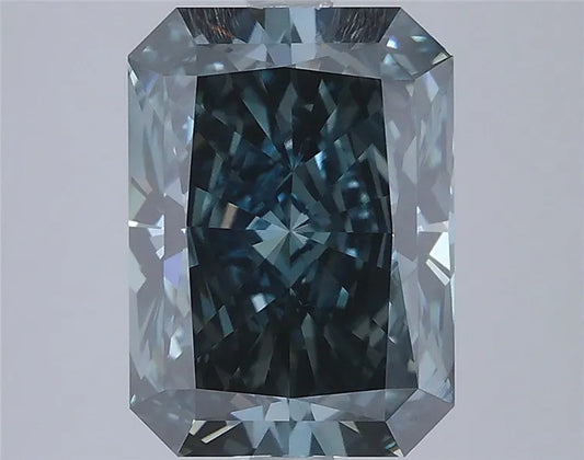 3.52ct Radiant Lab Grown Diamond (Colour Fancy Deep Blue, Clarity VS1, IGI Certified)