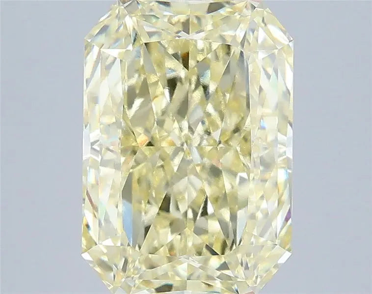 3.58ct Radiant Lab Grown Diamond (Colour Fancy Light Yellow, Clarity VVS2, IGI Certified)