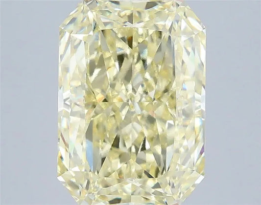 3.58ct Radiant Lab Grown Diamond (Colour Fancy Light Yellow, Clarity VVS2, IGI Certified)