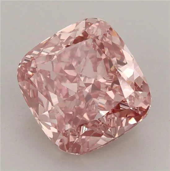 3.69ct Cushion modified Lab Grown Diamond (Colour Fancy Vivid Pink, Clarity VS1, IGI Certified)