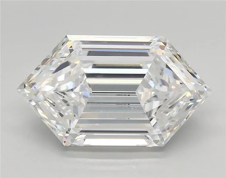 3.70ct Hexagonal Lab Grown Diamond (Colour E, Clarity VVS2, IGI Certified)