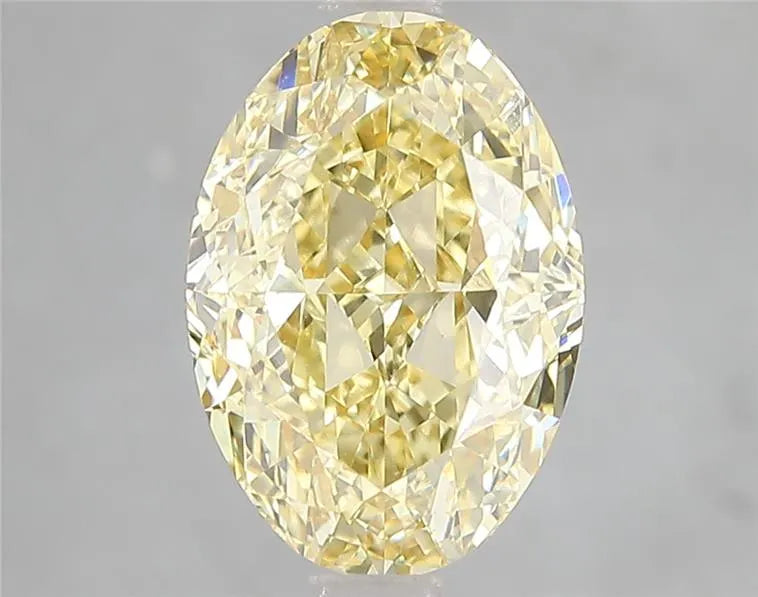 3.71ct Oval Lab Grown Diamond (Colour Fancy Intense Yellow, Clarity VS1, IGI Certified)