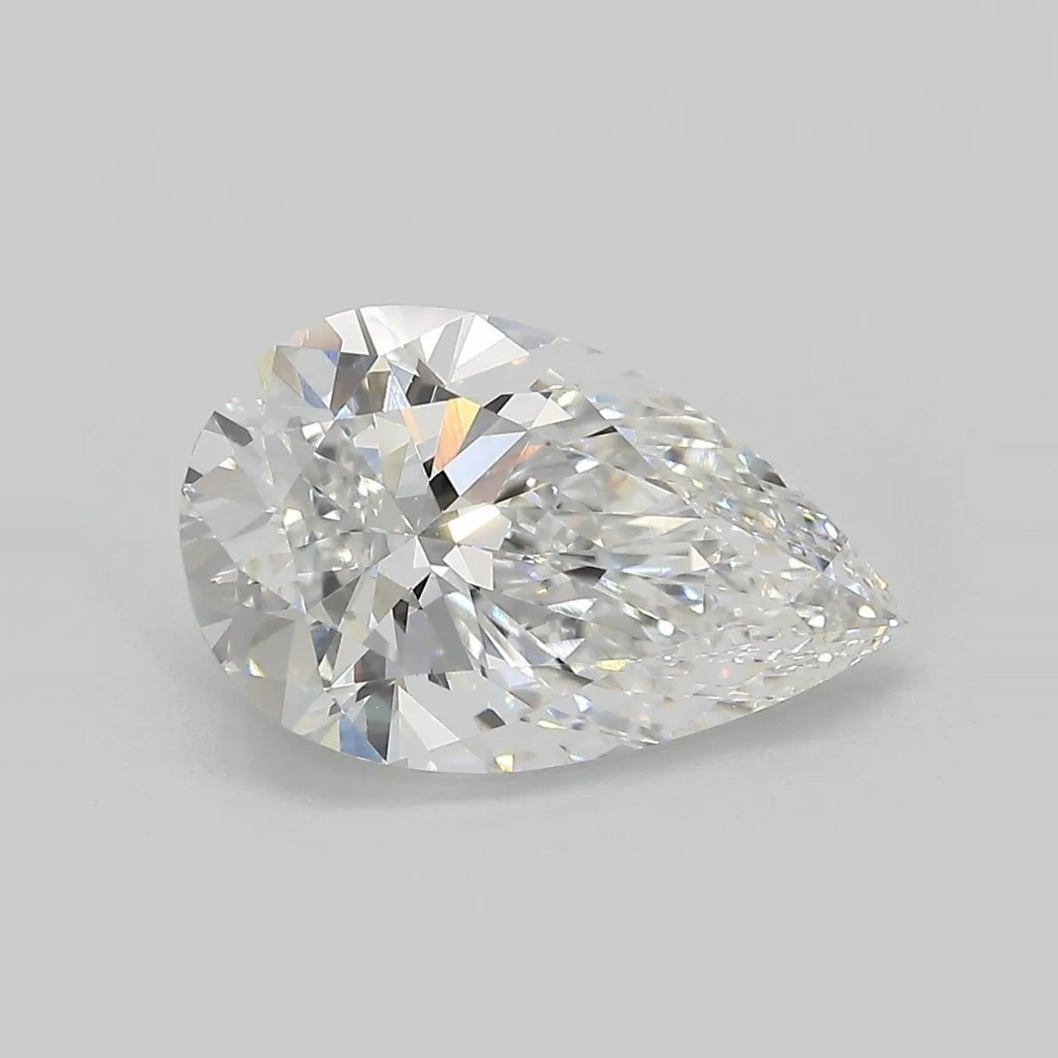 3.74ct Pear Lab Grown Diamond (Colour D, Clarity VVS2, IGI Certified)