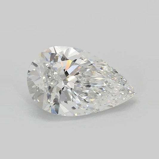 3.74ct Pear Lab Grown Diamond (Colour D, Clarity VVS2, IGI Certified)
