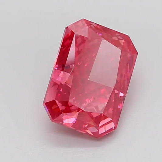 3.91ct Radiant Lab Grown Diamond (Colour Fancy Vivid Pink, Clarity SI1, IGI Certified)