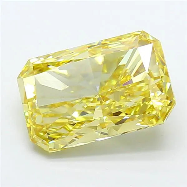 3.93ct Radiant Lab Grown Diamond (Colour Fancy Intense Yellow, Clarity VVS2, IGI Certified)