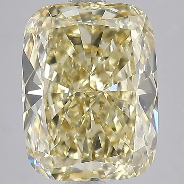 4.00ct Cushion modified Lab Grown Diamond (Colour Fancy Yellow, Clarity VS1, IGI Certified)