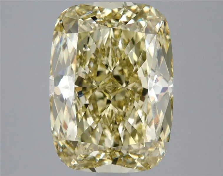4.01ct Cushion modified Lab Grown Diamond (Colour Fancy Intense Yellow, Clarity VS1, IGI Certified)