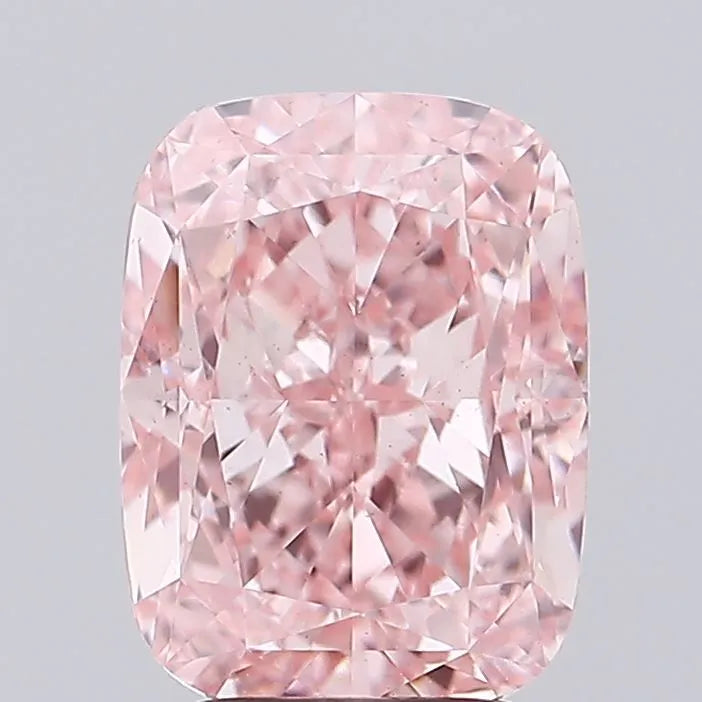 4.01ct Cushion modified Lab Grown Diamond (Colour Fancy Vivid Pink, Clarity VS1, IGI Certified)