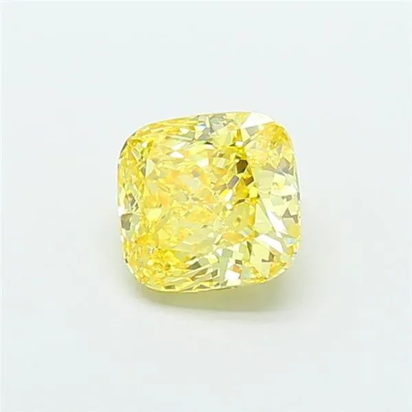 4.01ct Cushion modified Lab Grown Diamond (Colour Fancy Vivid Yellow, Clarity VS1, IGI Certified)