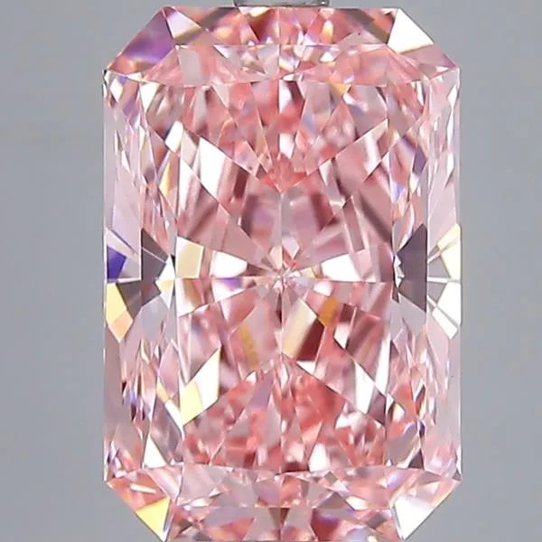 4.01ct Radiant Lab Grown Diamond (Colour Fancy Vivid Pink, Clarity VS1, IGI Certified)