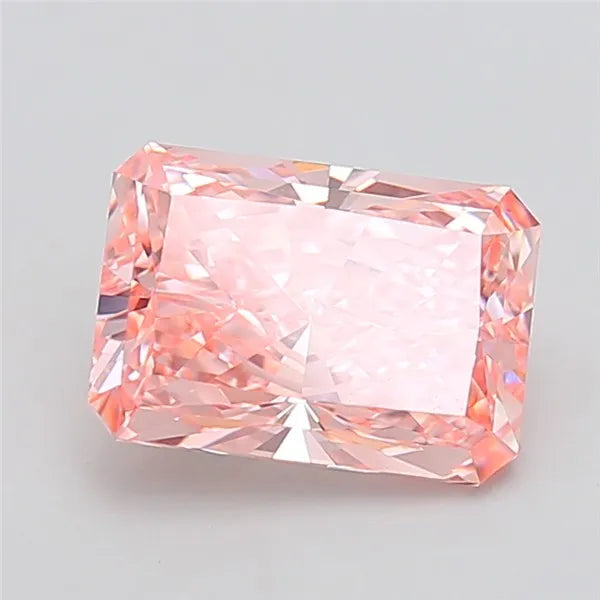 4.01ct Radiant Lab Grown Diamond (Colour Fancy Vivid Pink, Clarity VVS2, IGI Certified)