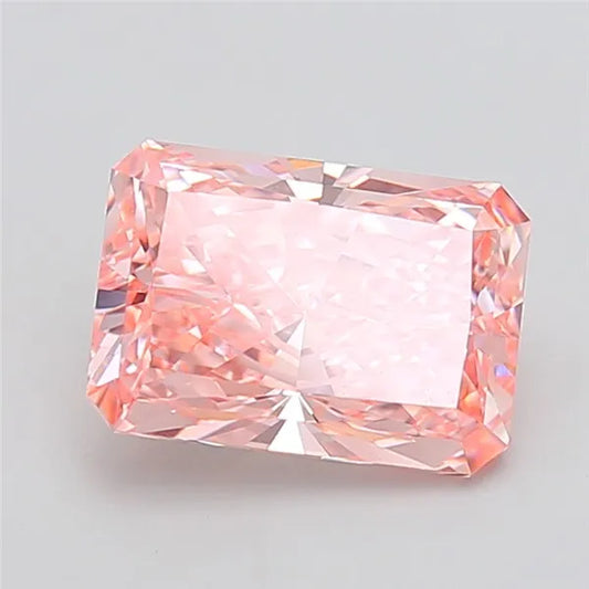 4.01ct Radiant Lab Grown Diamond (Colour Fancy Vivid Pink, Clarity VVS2, IGI Certified)