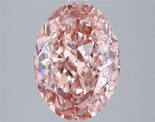 4.02ct Oval Lab Grown Diamond (Colour Fancy Intense Pink, Clarity VVS2, IGI Certified)