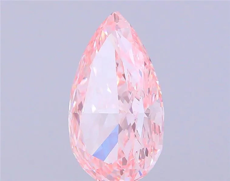 4.02ct Pear Lab Grown Diamond (Colour Fancy Vivid Pink, Clarity VVS2, IGI Certified)