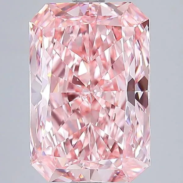 4.02ct Radiant Lab Grown Diamond (Colour Fancy Vivid Pink, Clarity VS1, IGI Certified)