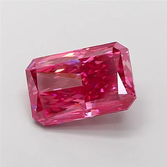 4.02ct Radiant Lab Grown Diamond (Colour Fancy Vivid Pink, Clarity VVS2, IGI Certified)