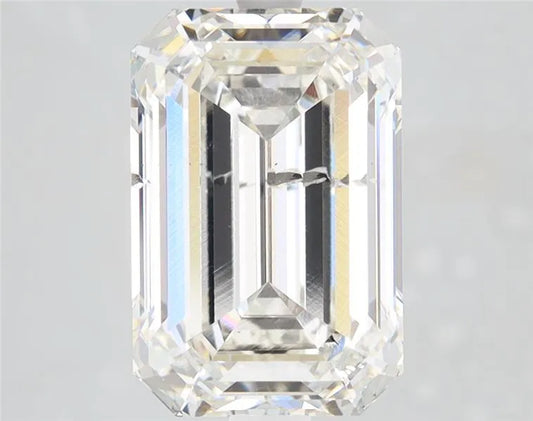 4.03ct Emerald Lab Grown Diamond (Colour H, Clarity SI2, IGI Certified)