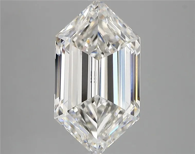 4.05ct Hexagonal Lab Grown Diamond (Colour E, Clarity VVS2, IGI Certified)
