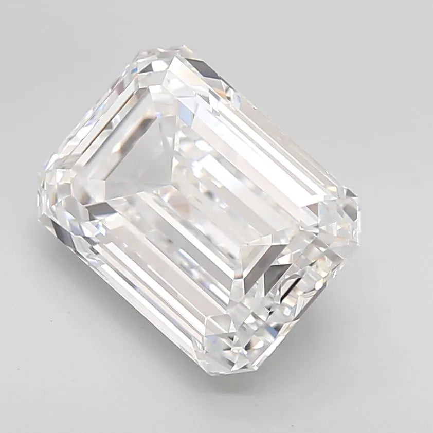 4.06ct Emerald Lab Grown Diamond (Colour D, Clarity IF, Cut EX, IGI Certified)