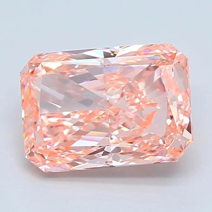 4.06ct Radiant Lab Grown Diamond (Colour Fancy Vivid Pink, Clarity VVS2, IGI Certified)
