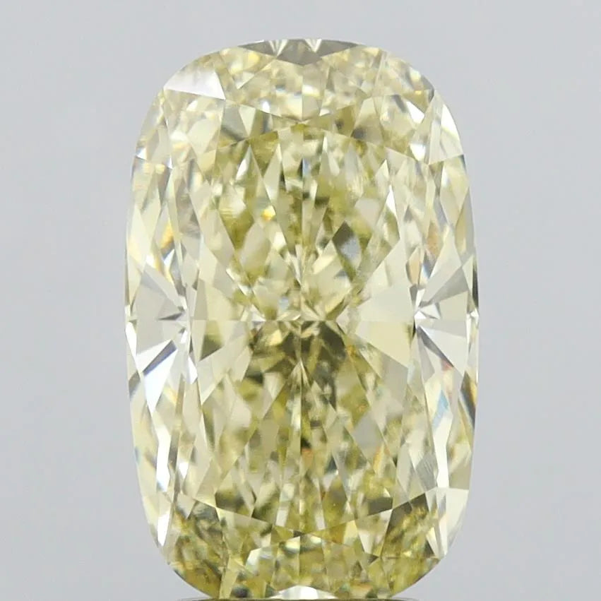 4.07ct Cushion modified Lab Grown Diamond (Colour Fancy Yellow, Clarity VVS2, IGI Certified)