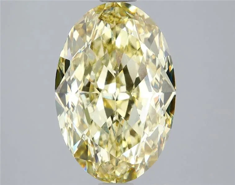 4.08ct Oval Lab Grown Diamond (Colour Fancy Intense Yellow, Clarity VS1, IGI Certified)
