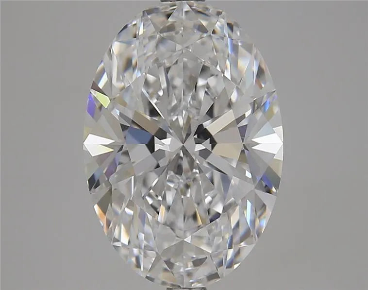 4.10ct Oval Lab Grown Diamond (Colour D, Clarity FL, Cut EX, IGI Certified)