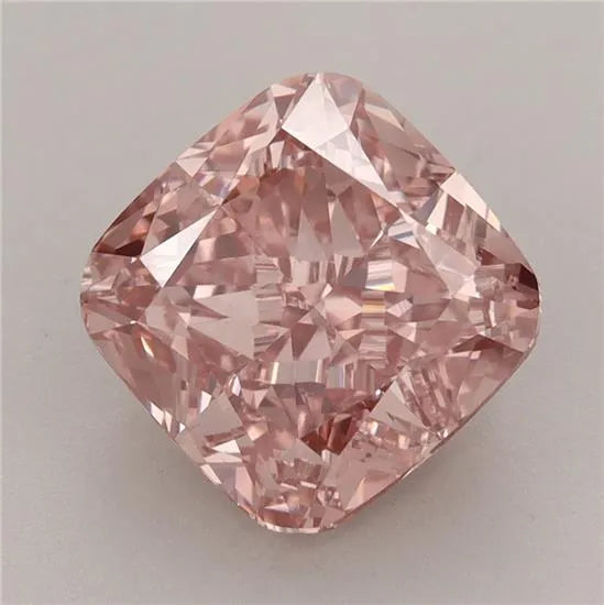 4.11ct Cushion modified Lab Grown Diamond (Colour Fancy Vivid Pink, Clarity VVS2, IGI Certified)
